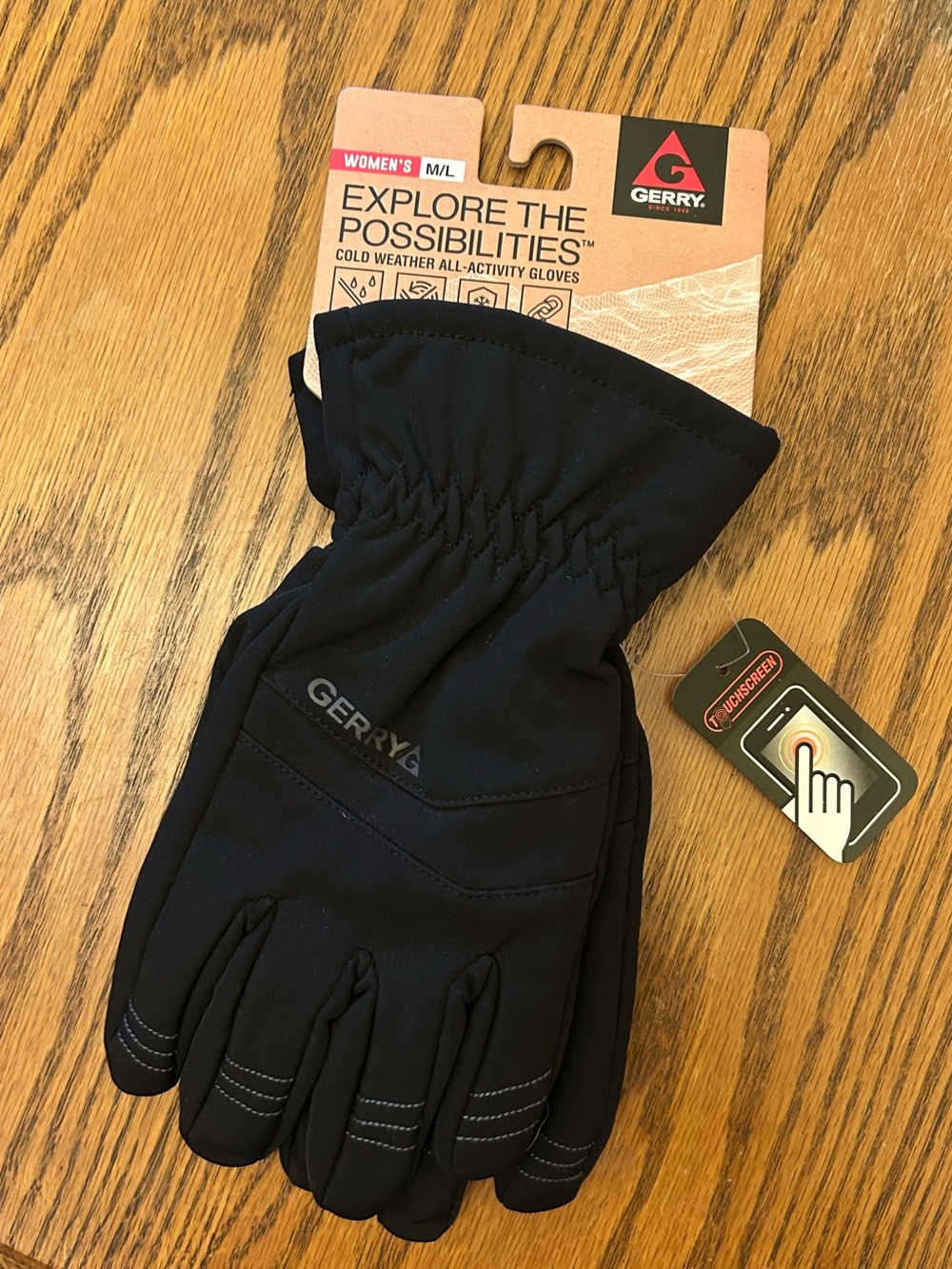 Gerry Women's Black Cold-Weather All-Activity Gloves